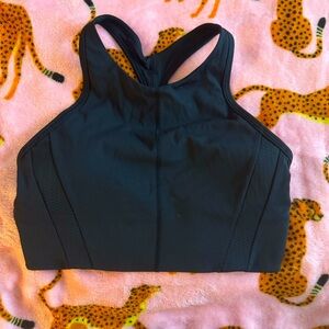 Athleta black Alyson Felix cropped sports bra top size XS